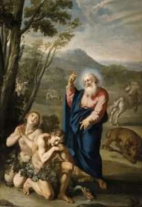 The expulsion of Adam and eve by Aureliano Milani